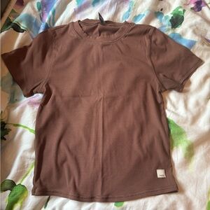 Vuori Brown Pose Fitted Tee